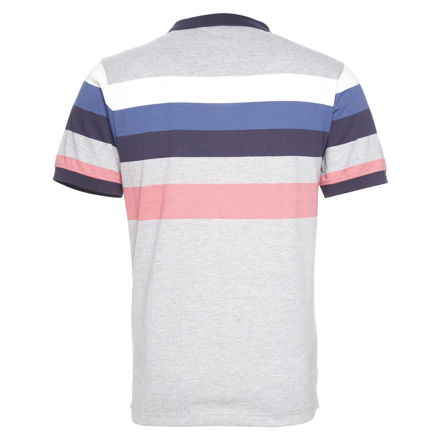 Polera Jersey  Yd Listada Fantasía Cuello Camisero