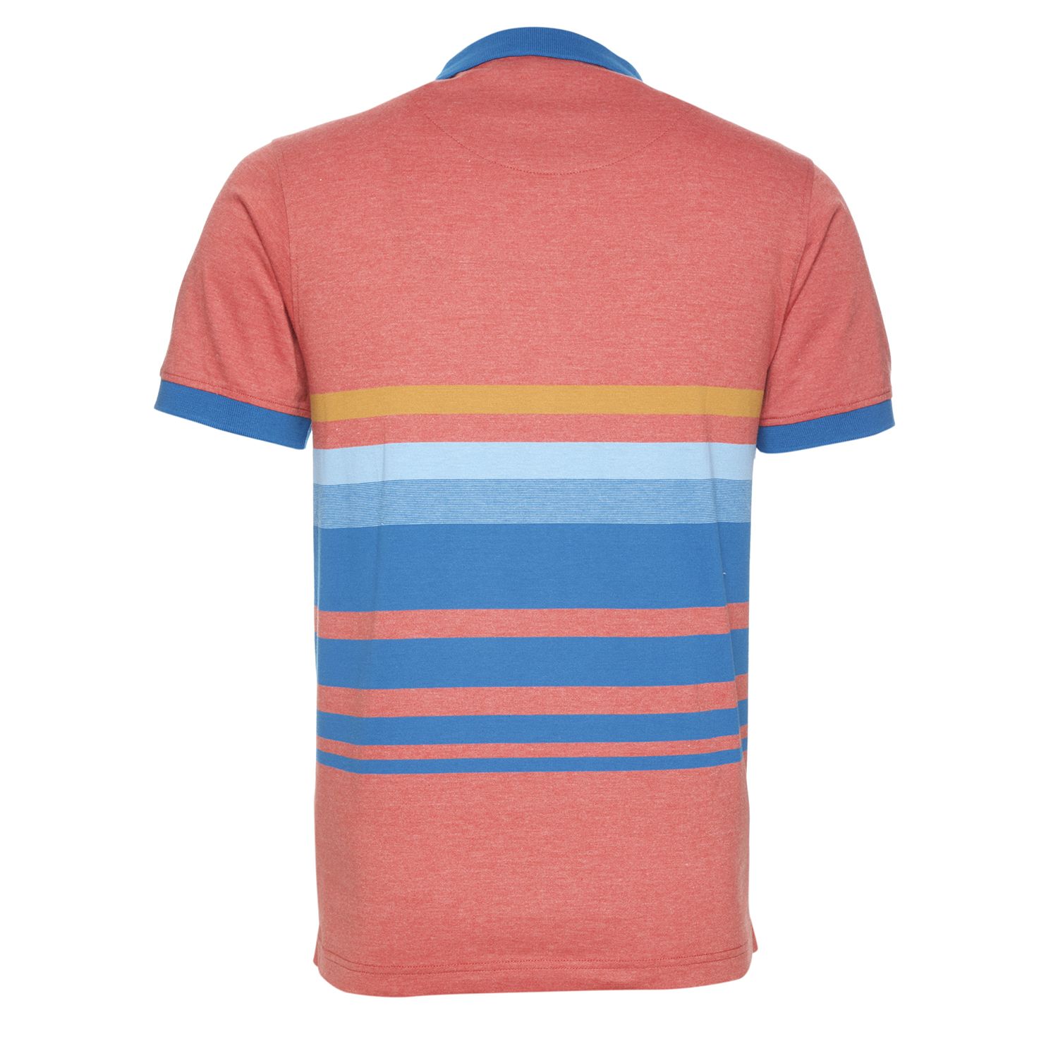 Polera Jersey  Yd Listada Fantasía Cuello Camisero