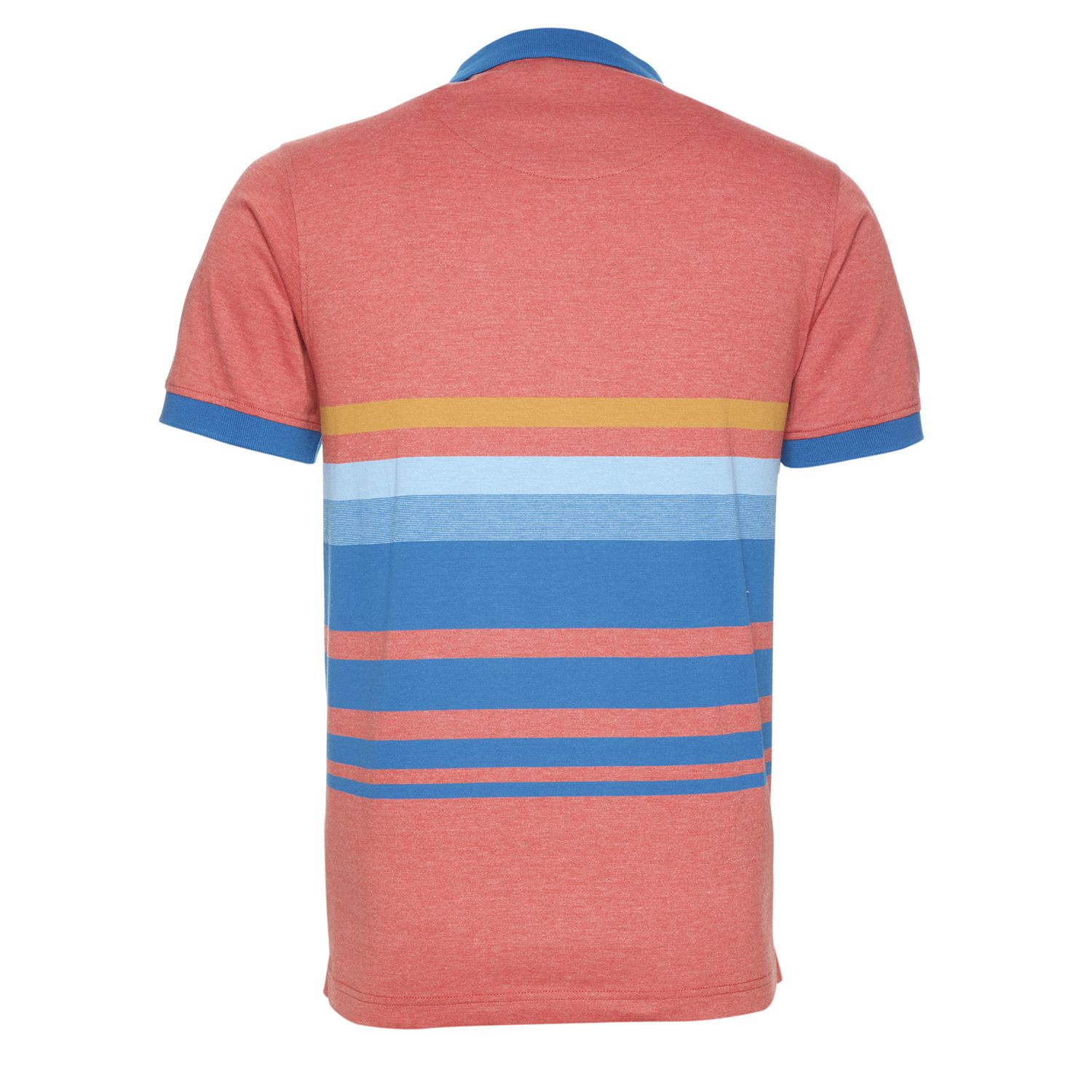 Polera Jersey  Yd Listada Fantasía Cuello Camisero