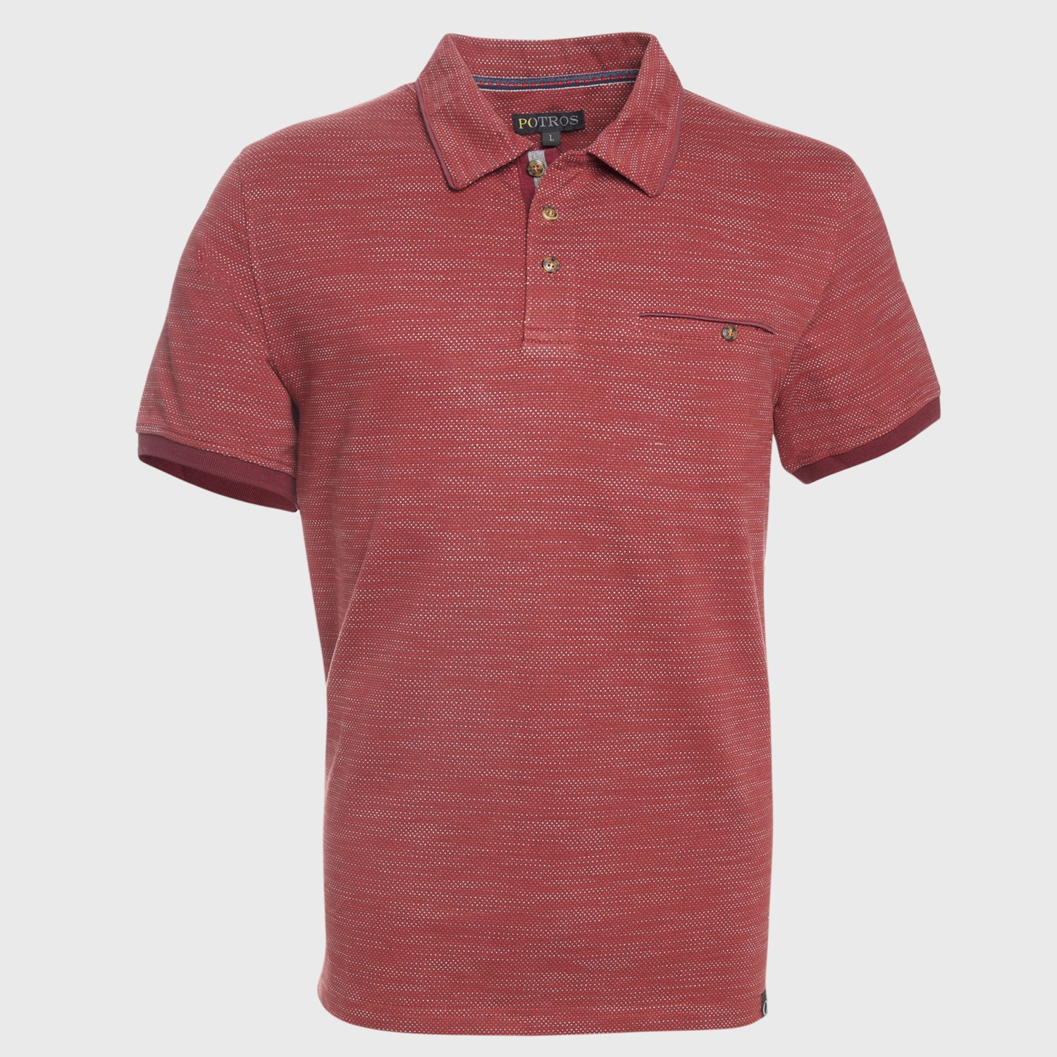 Polera Jacquard Con Botones