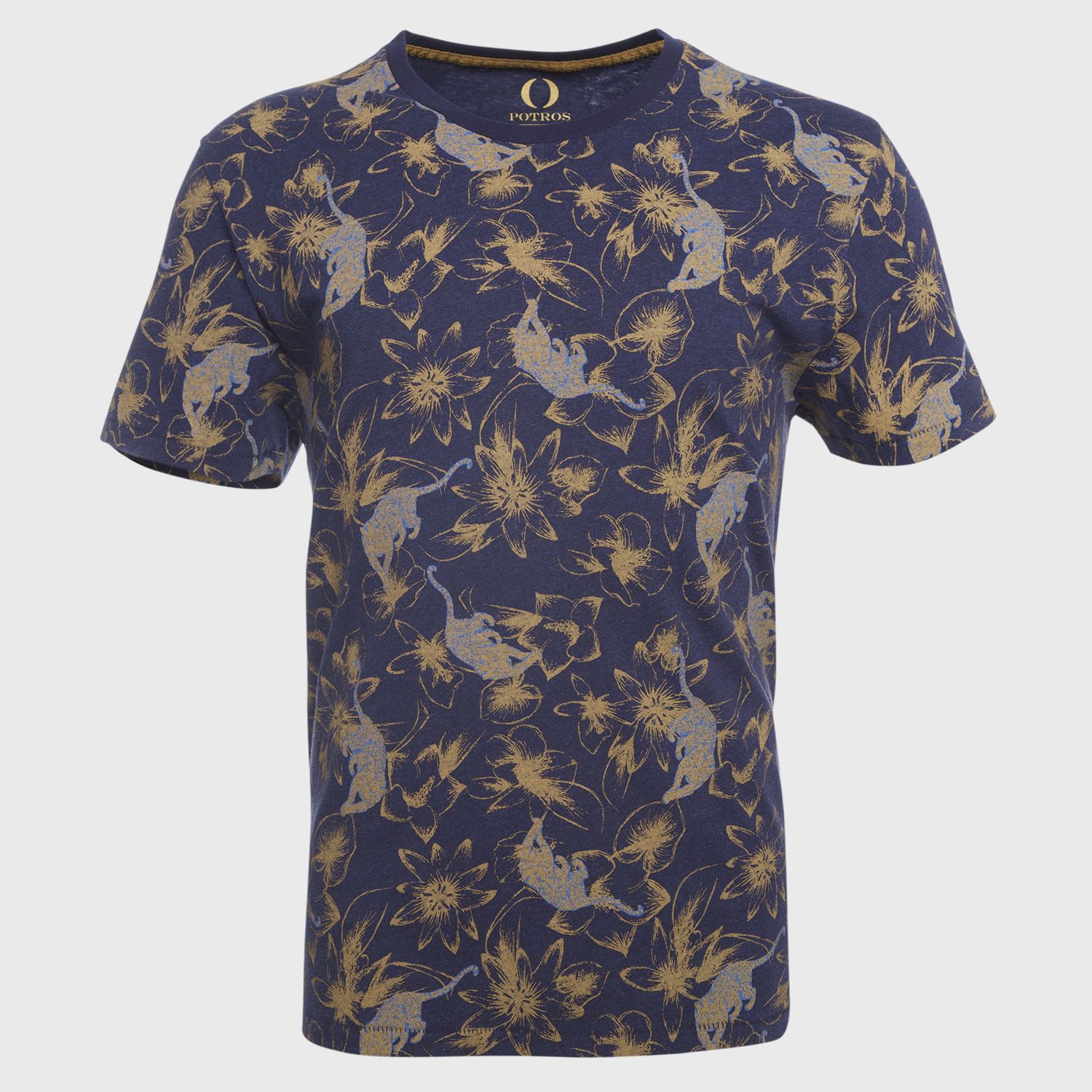 Polera Cuello Redondo Estampada