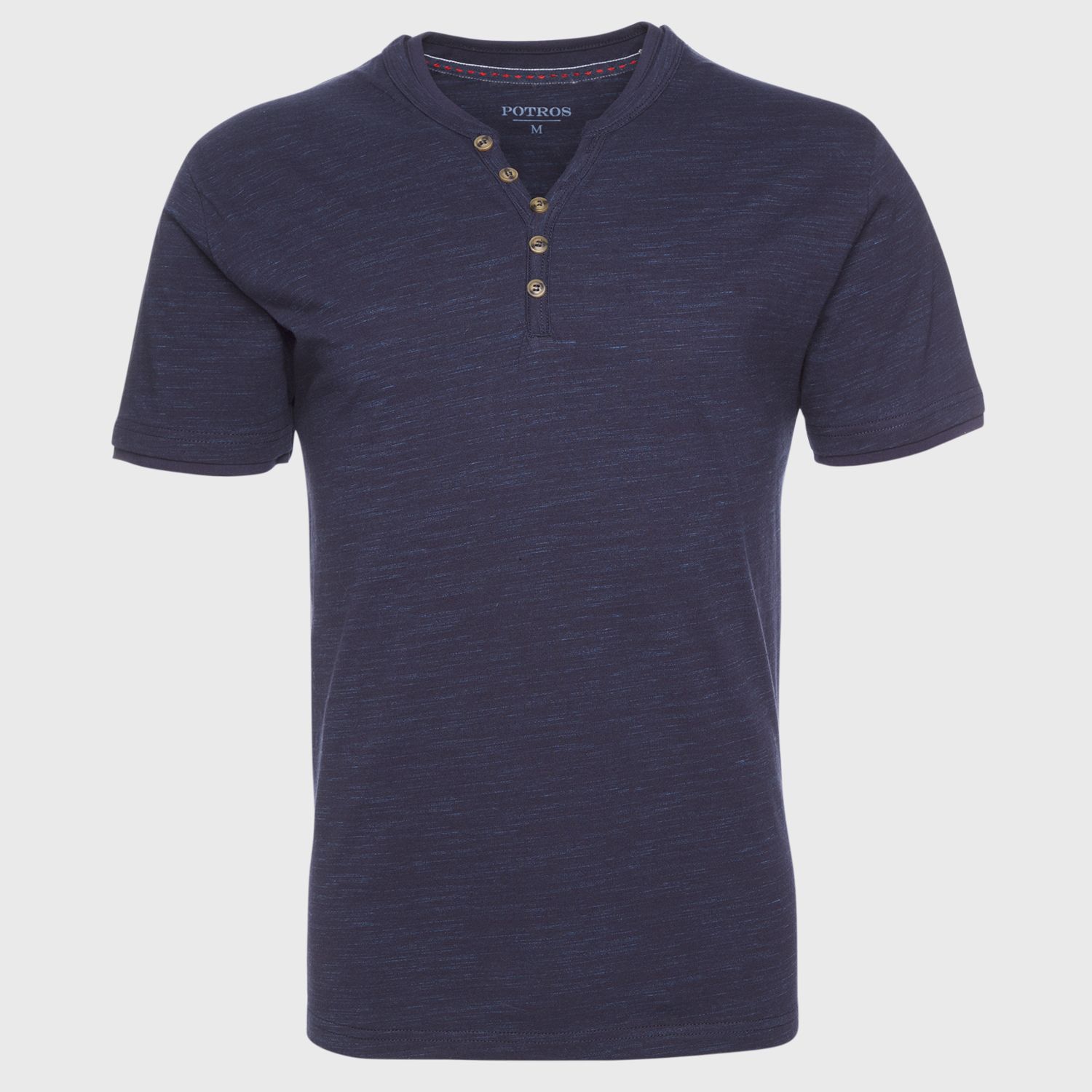 Polera Jersey Slub Con Boton