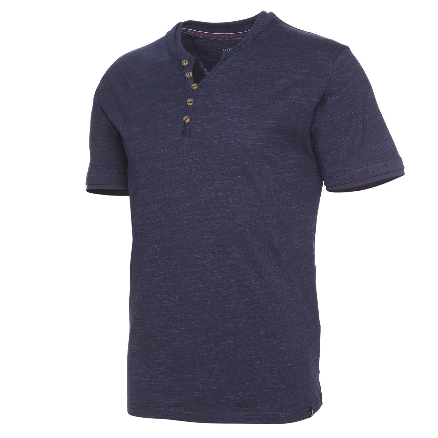Polera Jersey Slub Con Boton