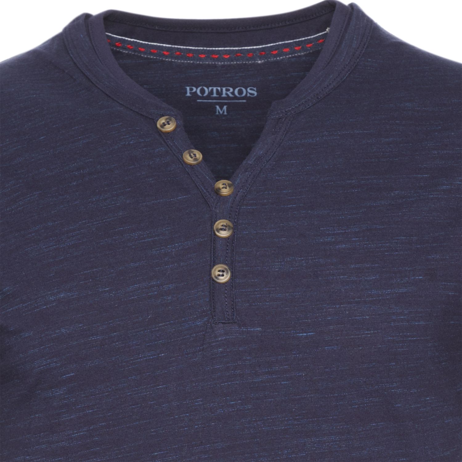 Polera Jersey Slub Con Boton