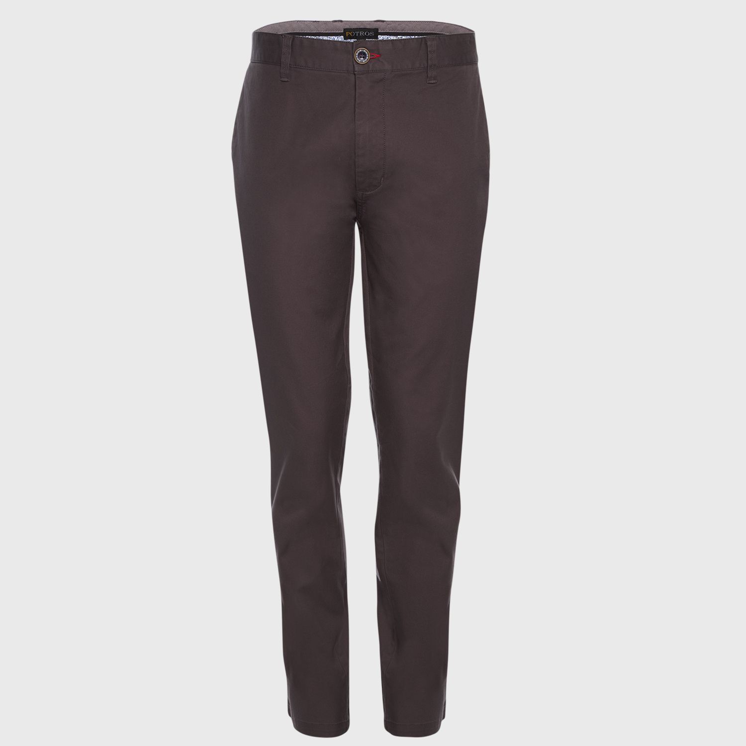 Pantalón Gabardina Spandex Frente Plano Slim Fit 