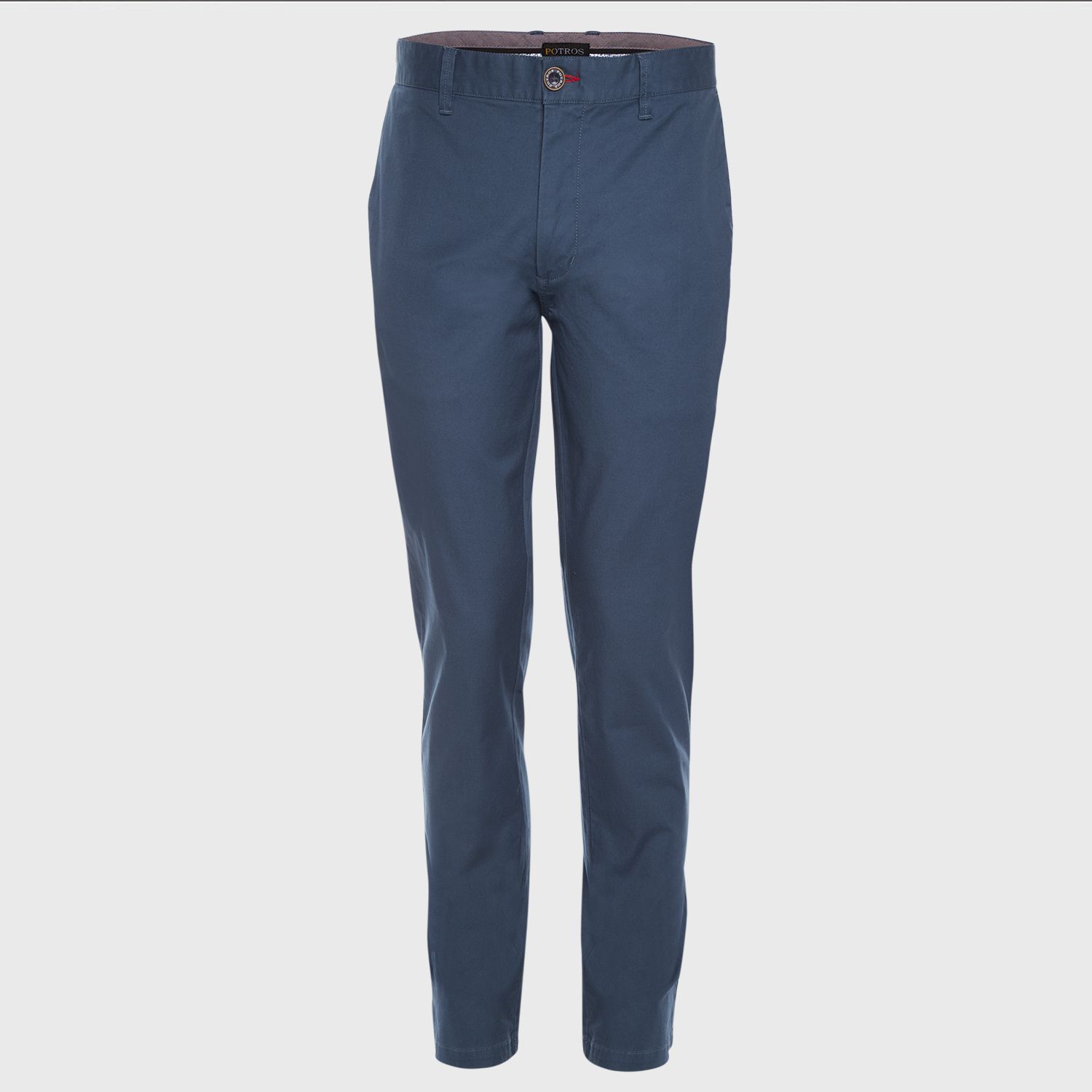 Pantalón Gabardina Spandex Frente Plano Slim Fit 
