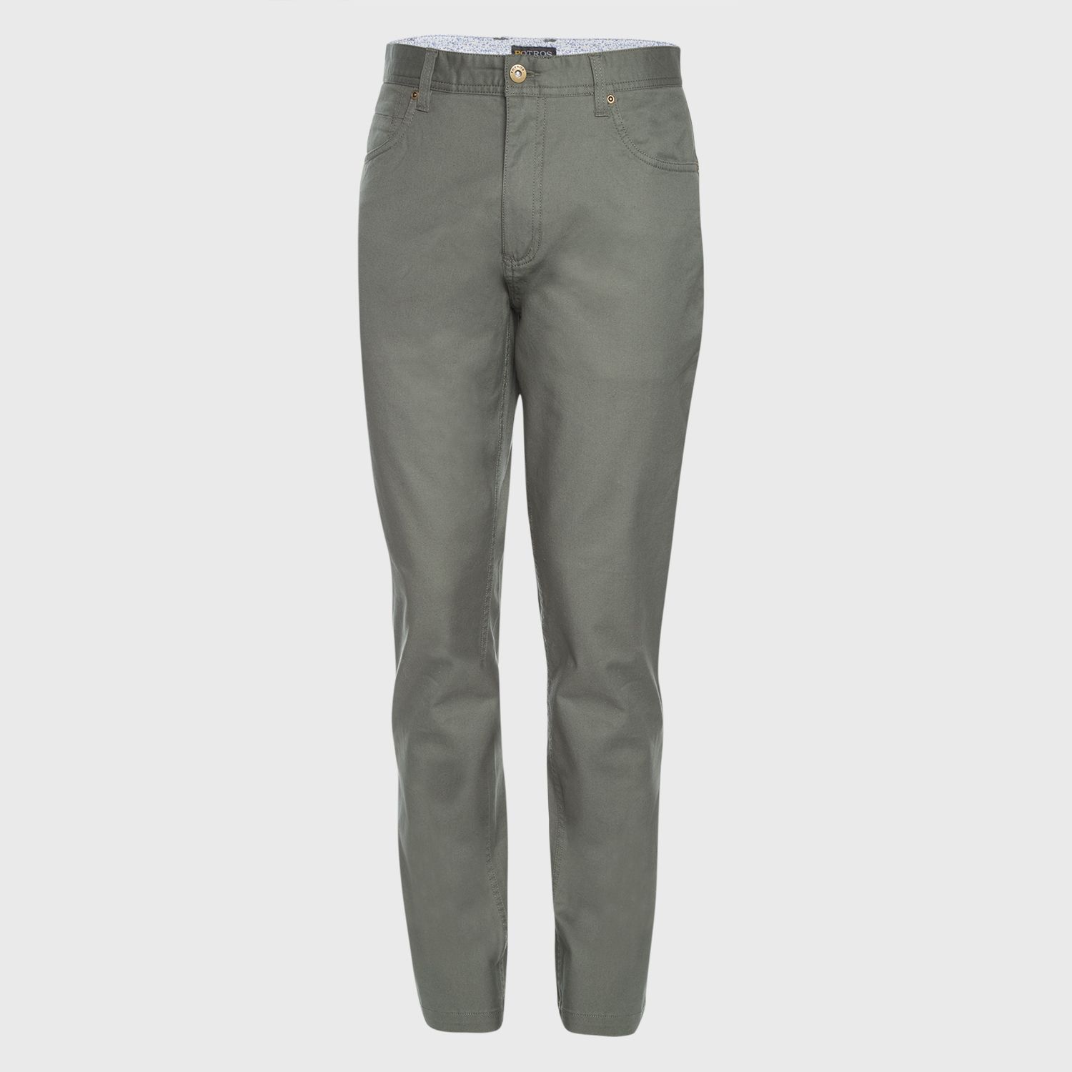 Pantalón Gabardina Spandex 5 Bolsillos Slim Fit 