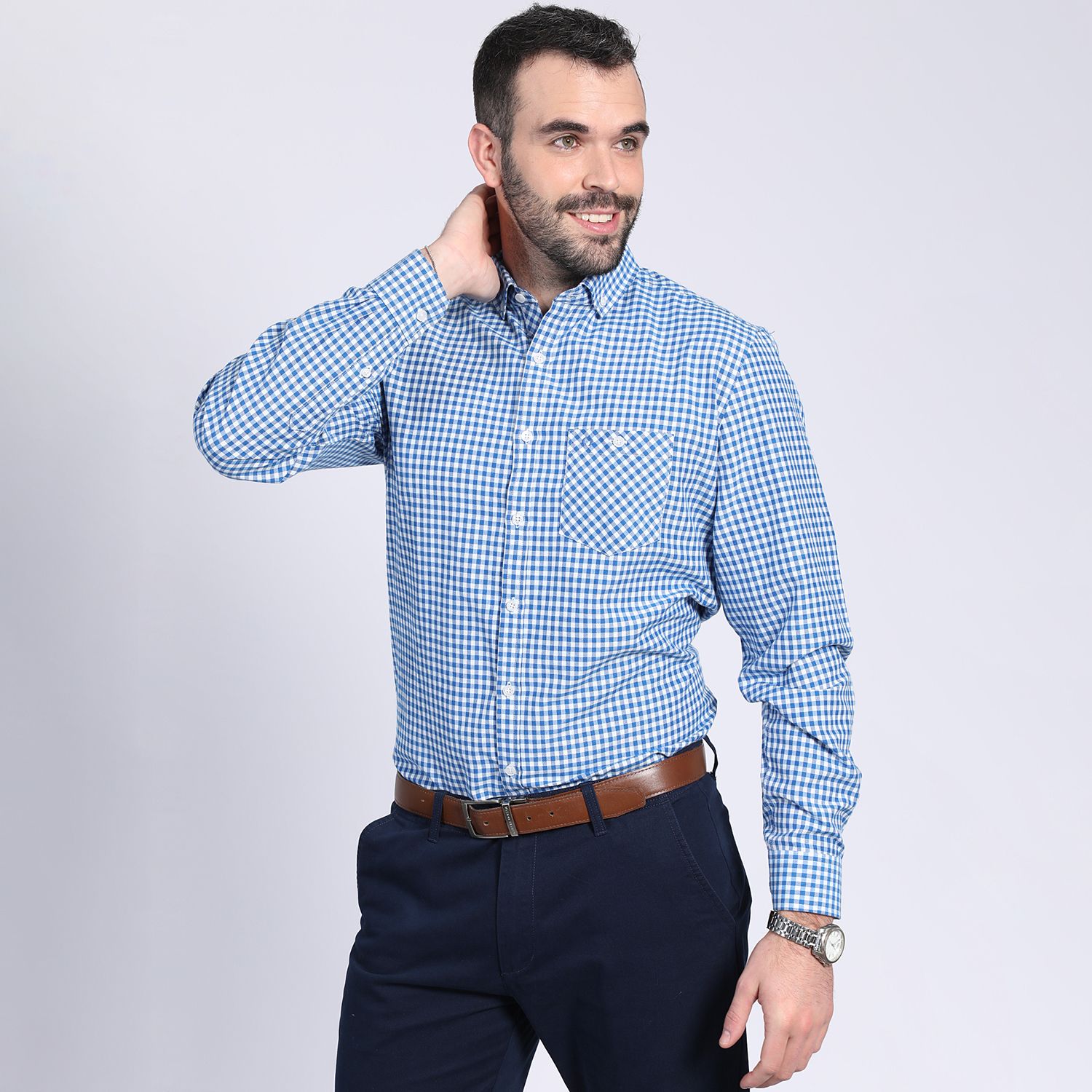 Camisa Oxford Check