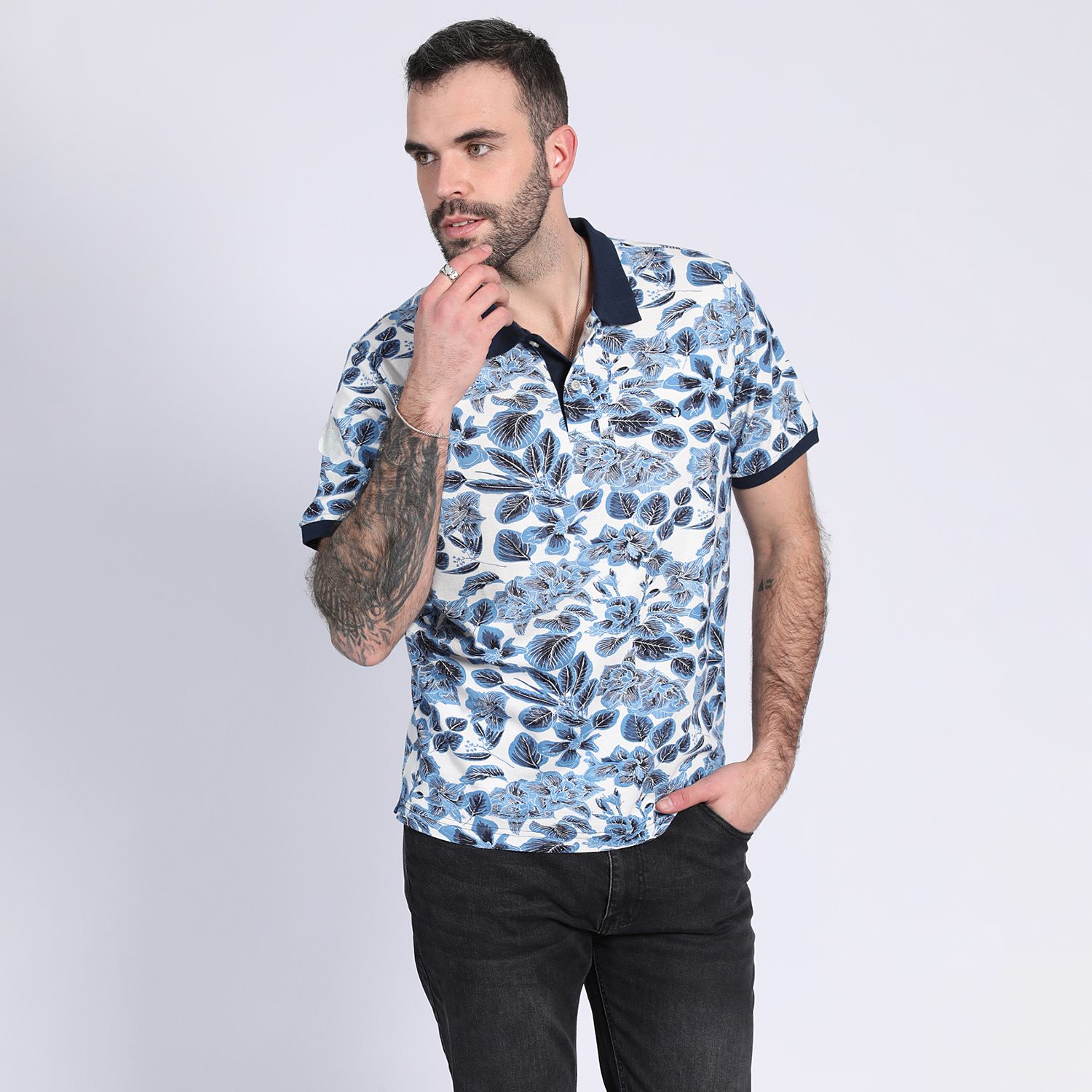 Polera Pique Estampada