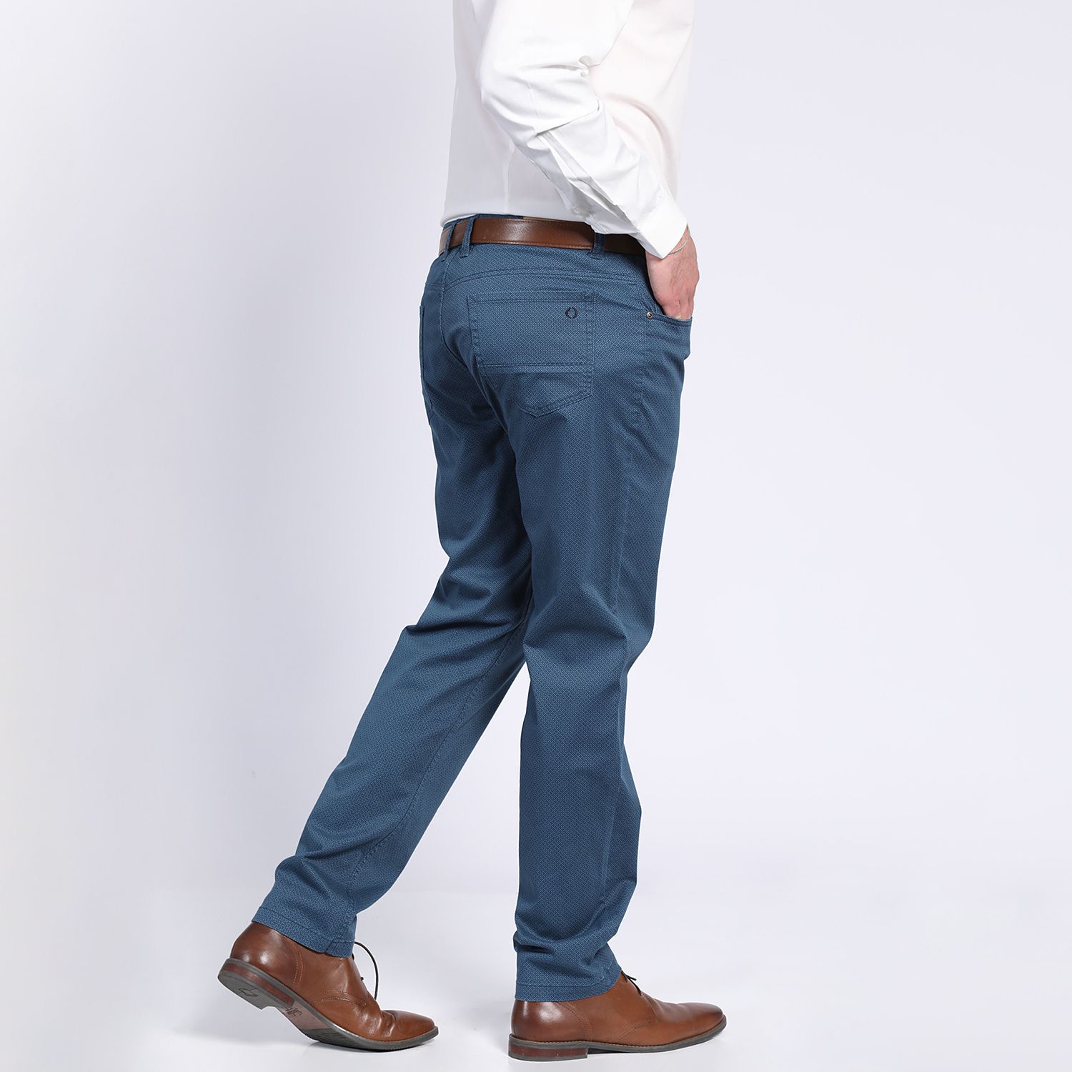 Pantalón Gabardina Microprint 5 Bolsillos