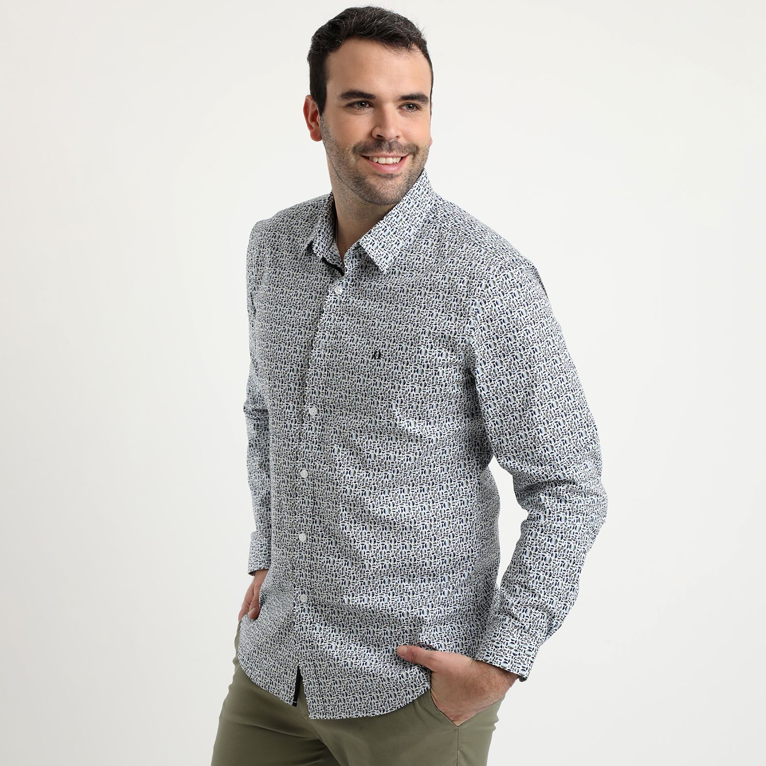 Camisa Estampada Cotton Spandex