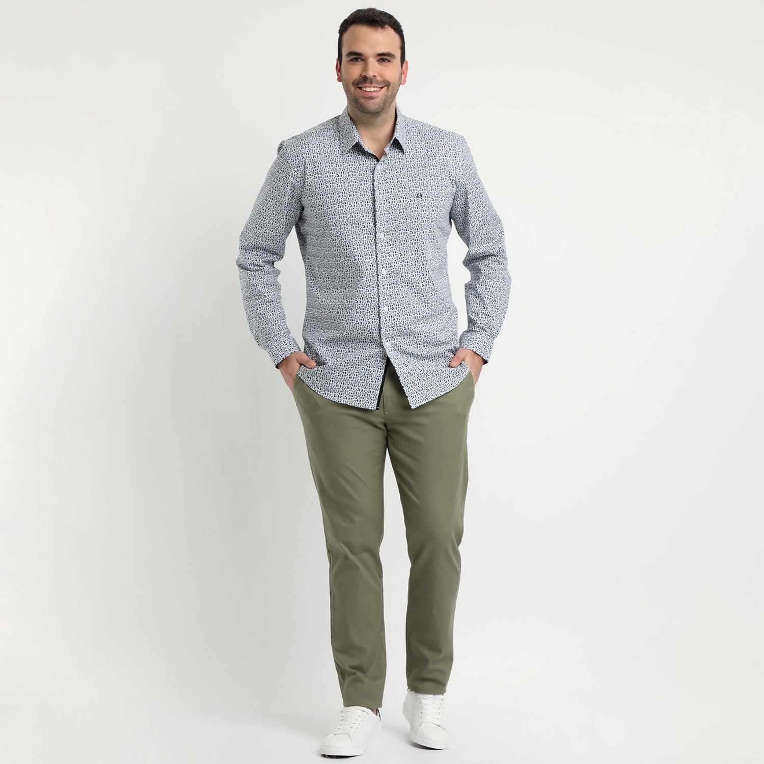 Camisa Estampada Cotton Spandex