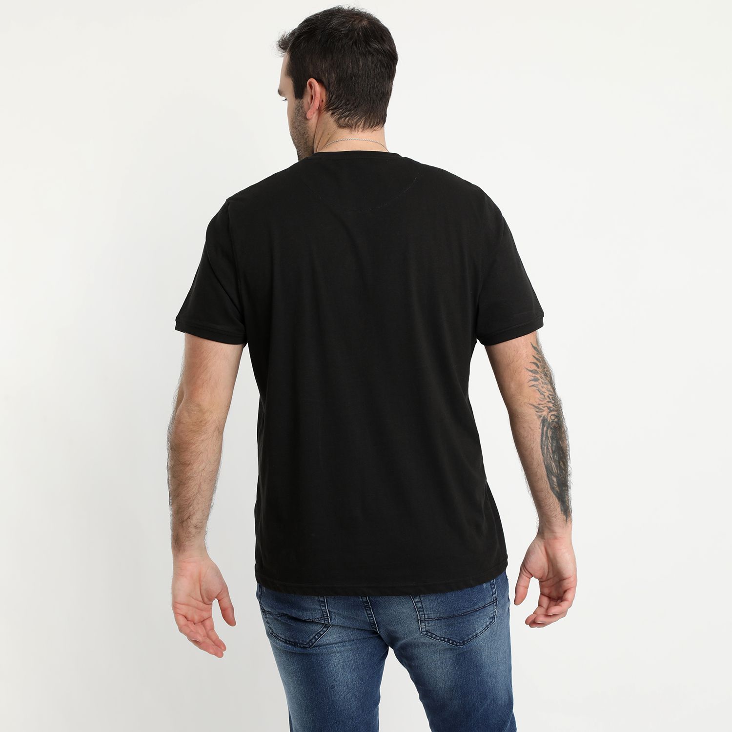 Polera Jersey Botones En Cuello 