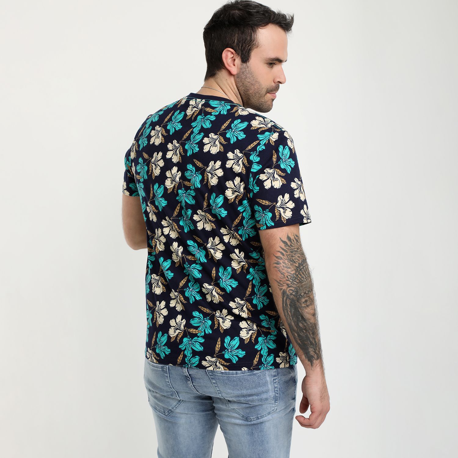 Polera Cuello Redondo Estampada