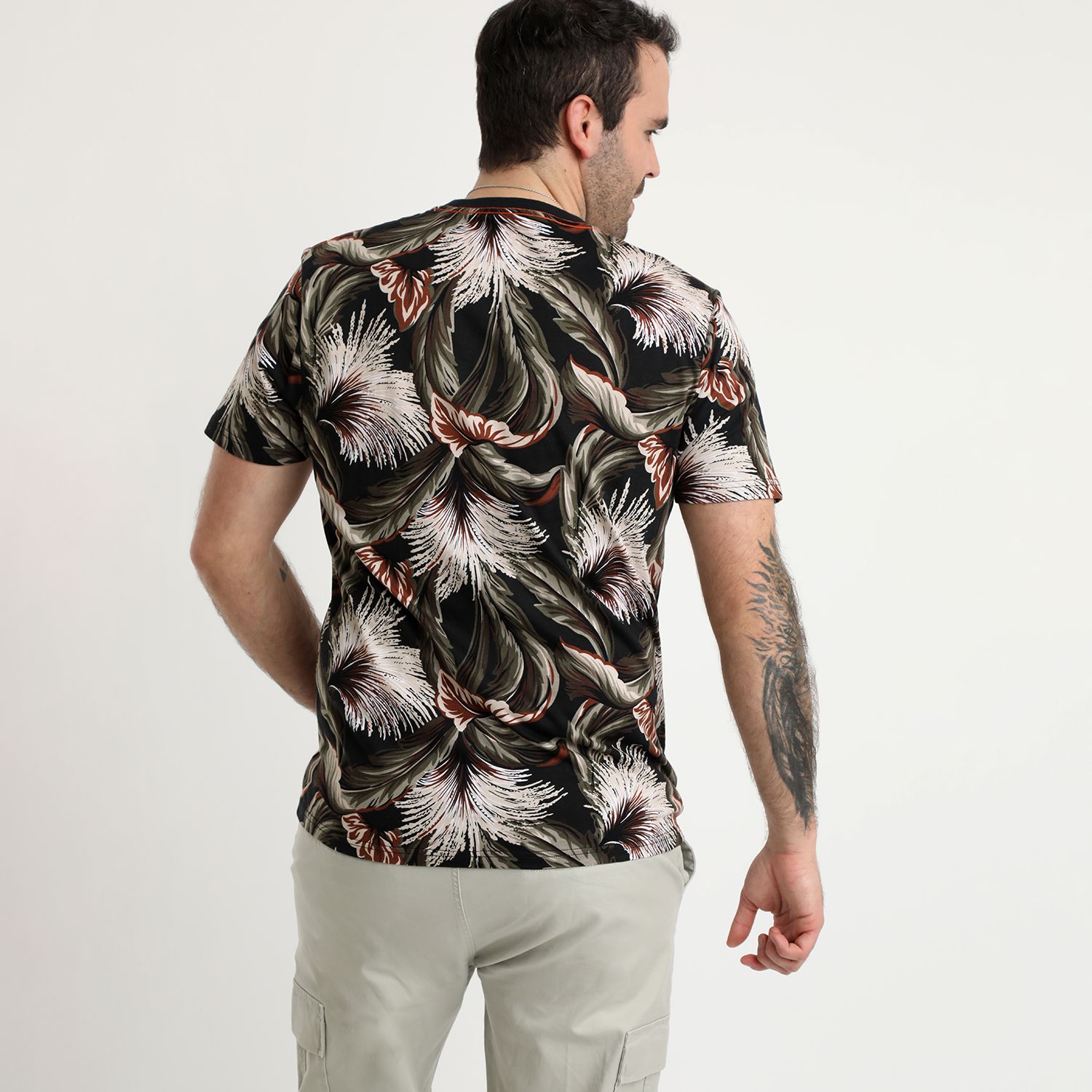 Polera Cuello Redondo Estampada