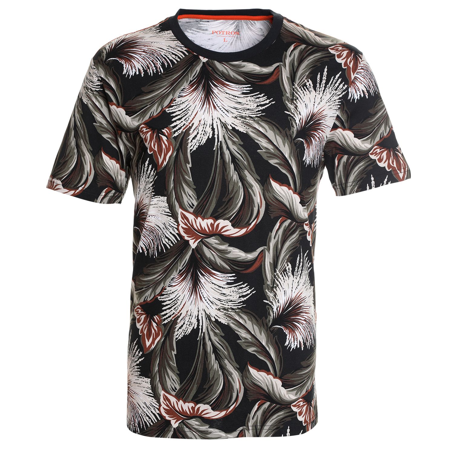 Polera Cuello Redondo Estampada