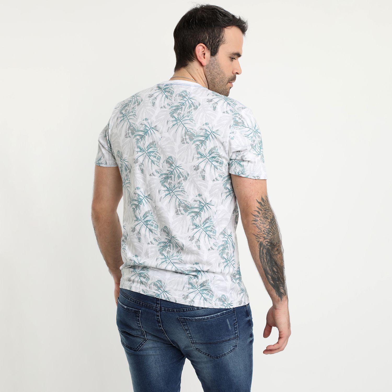 Polera Cuello Redondo Estampada