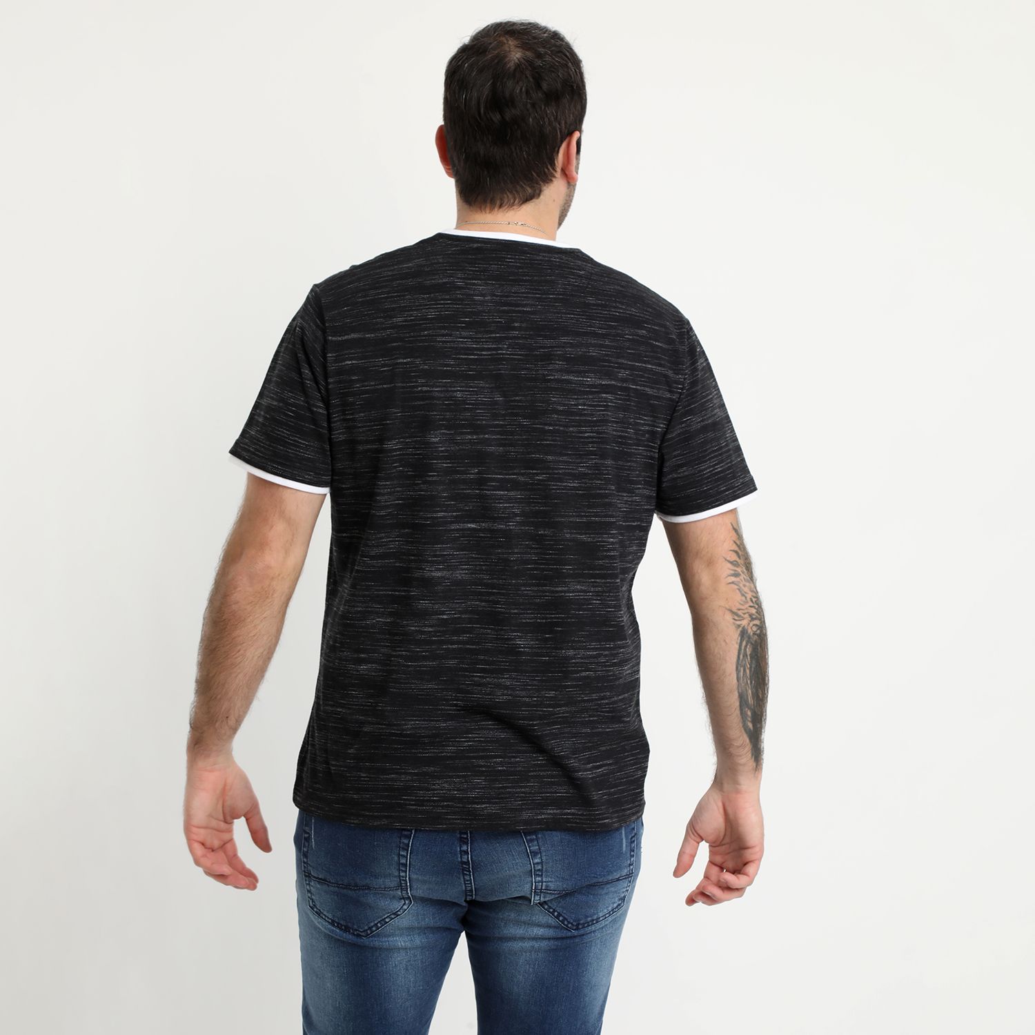 Polera Jersey Slub Con Boton
