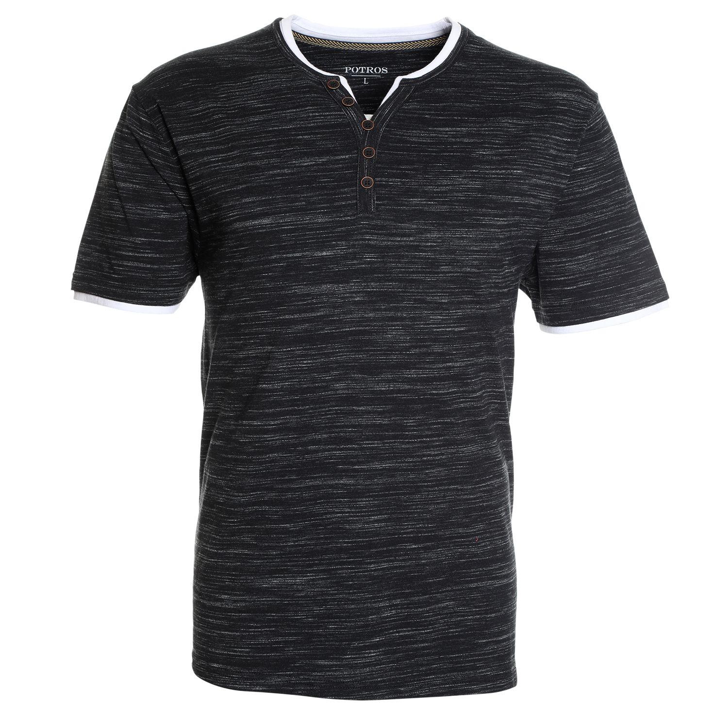 Polera Jersey Slub Con Boton