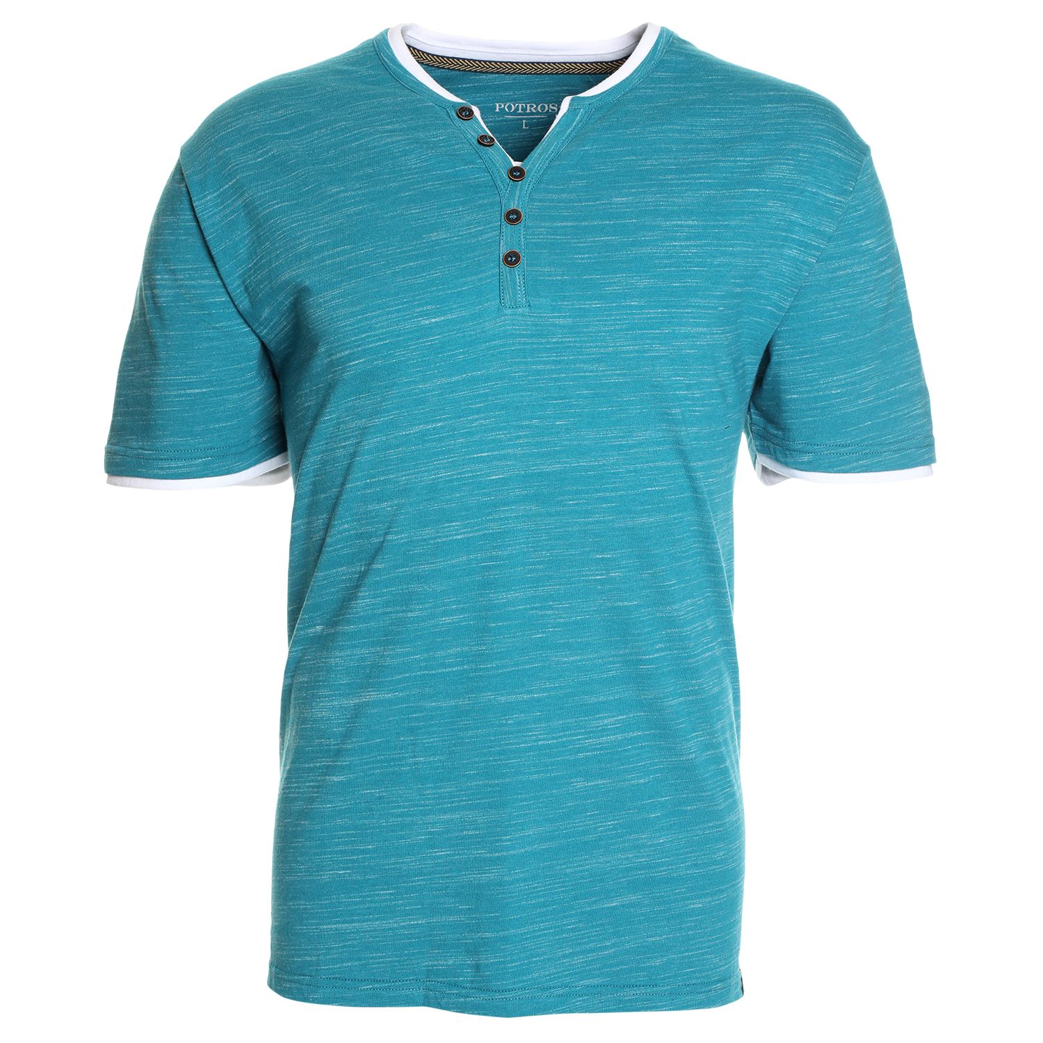 Polera Jersey Slub Con Boton