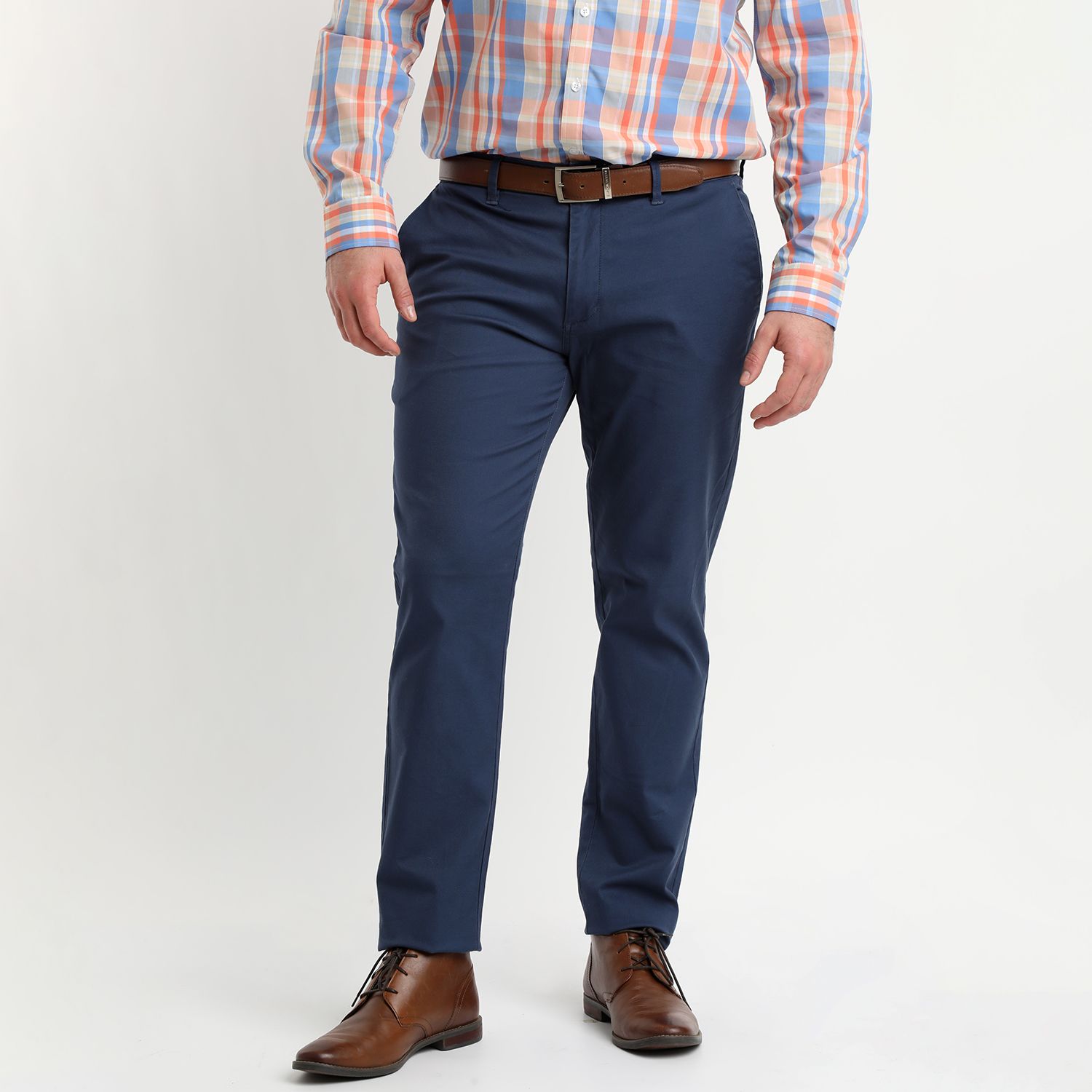 Pantalón Gabardina Spandex Frente Plano