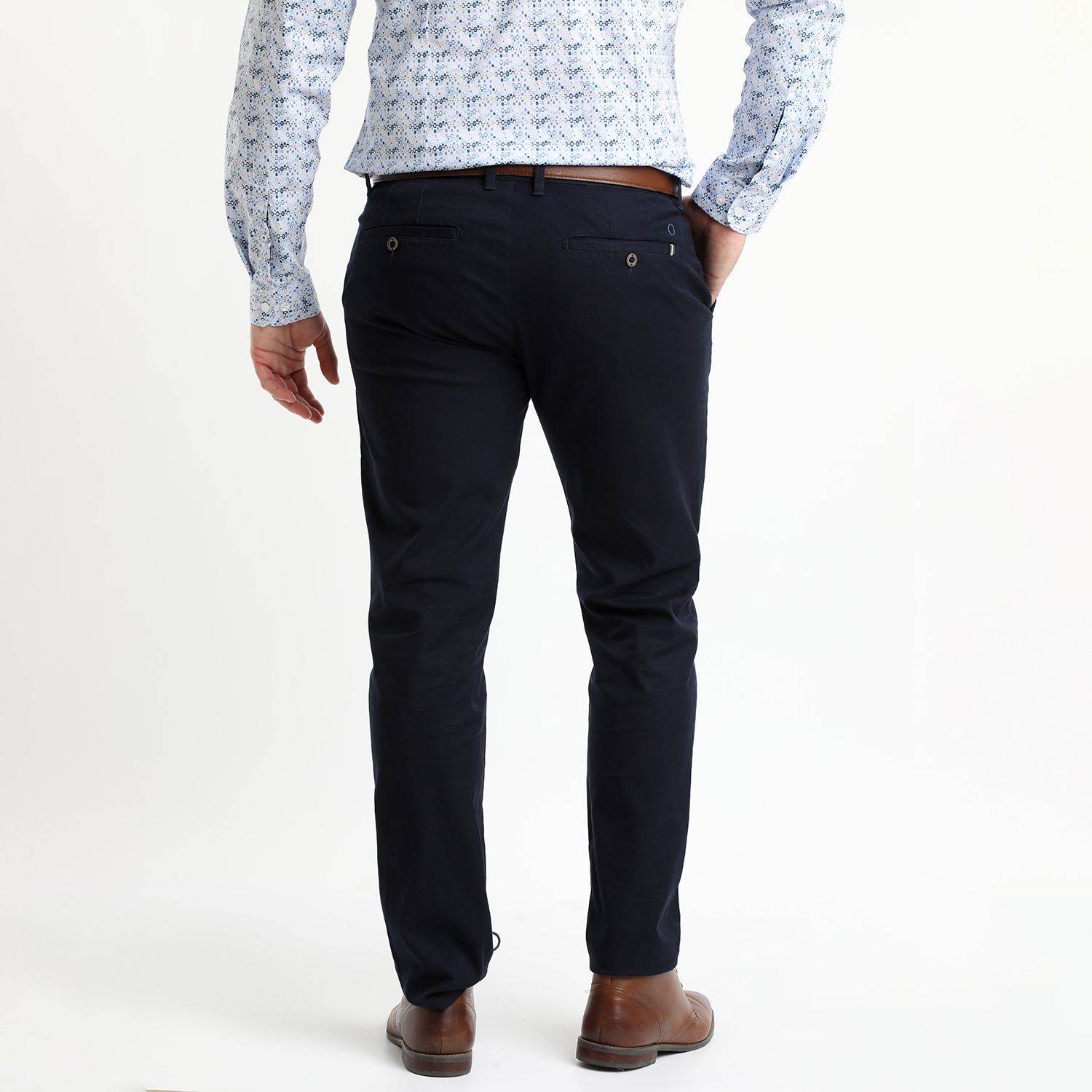 Pantalón Gabardina Spandex Frente Plano