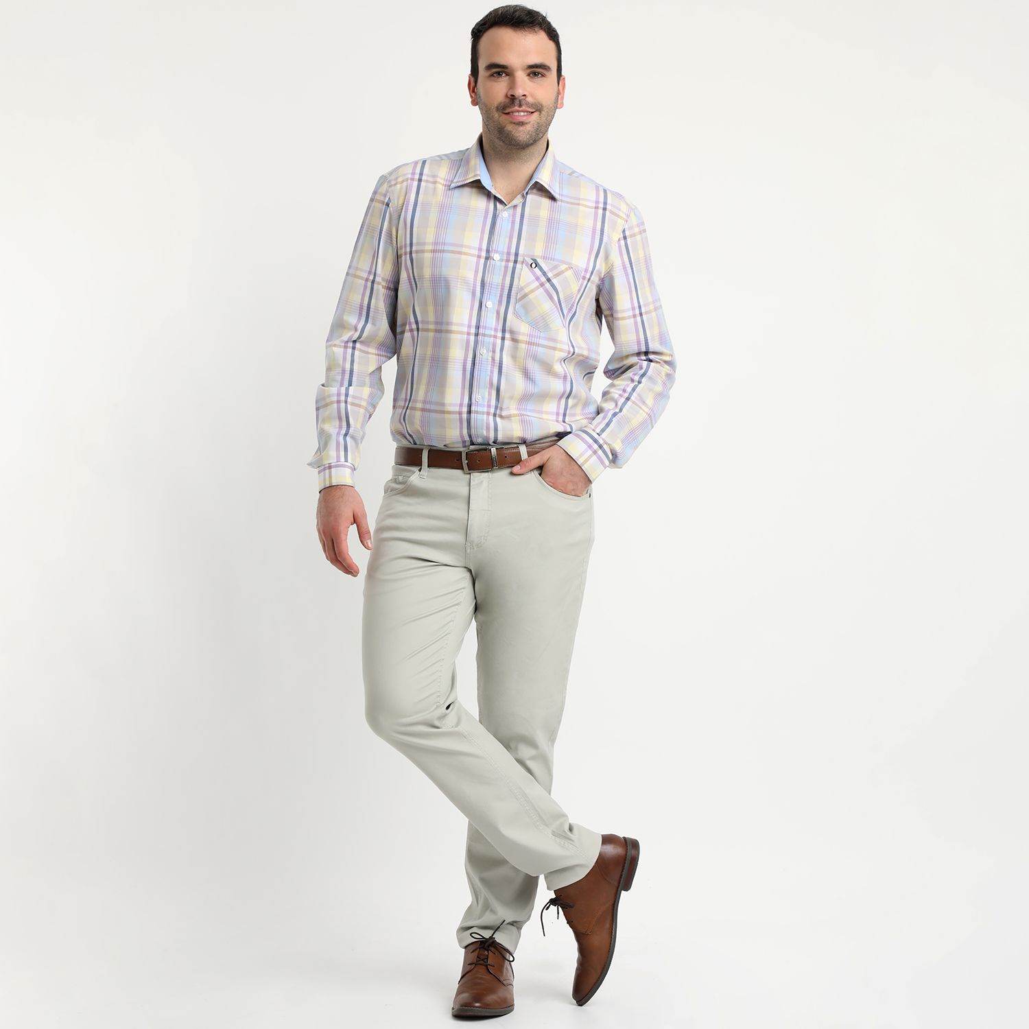 Pantalón Gabardina Spandex 5 Bolsillos 