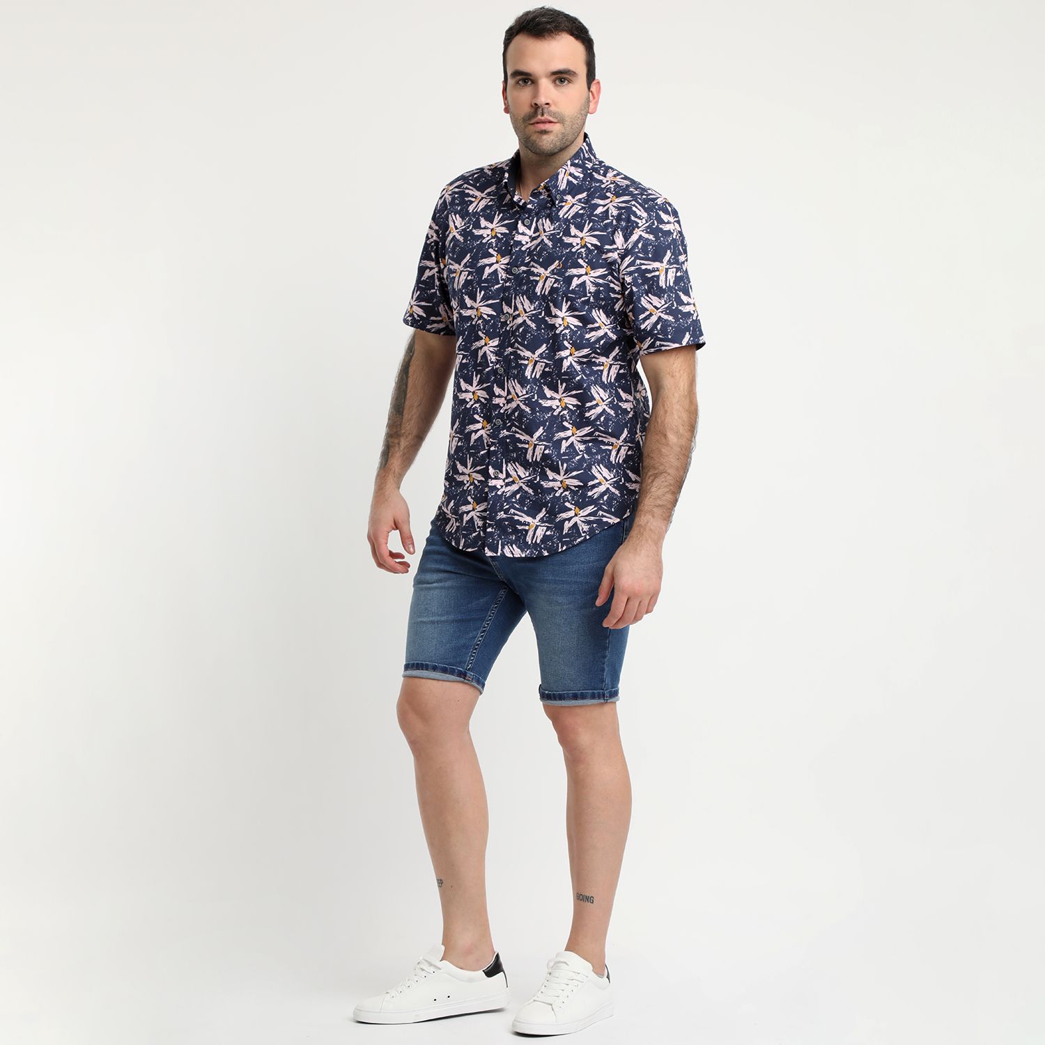 Camisa Estampada Algodón Mc