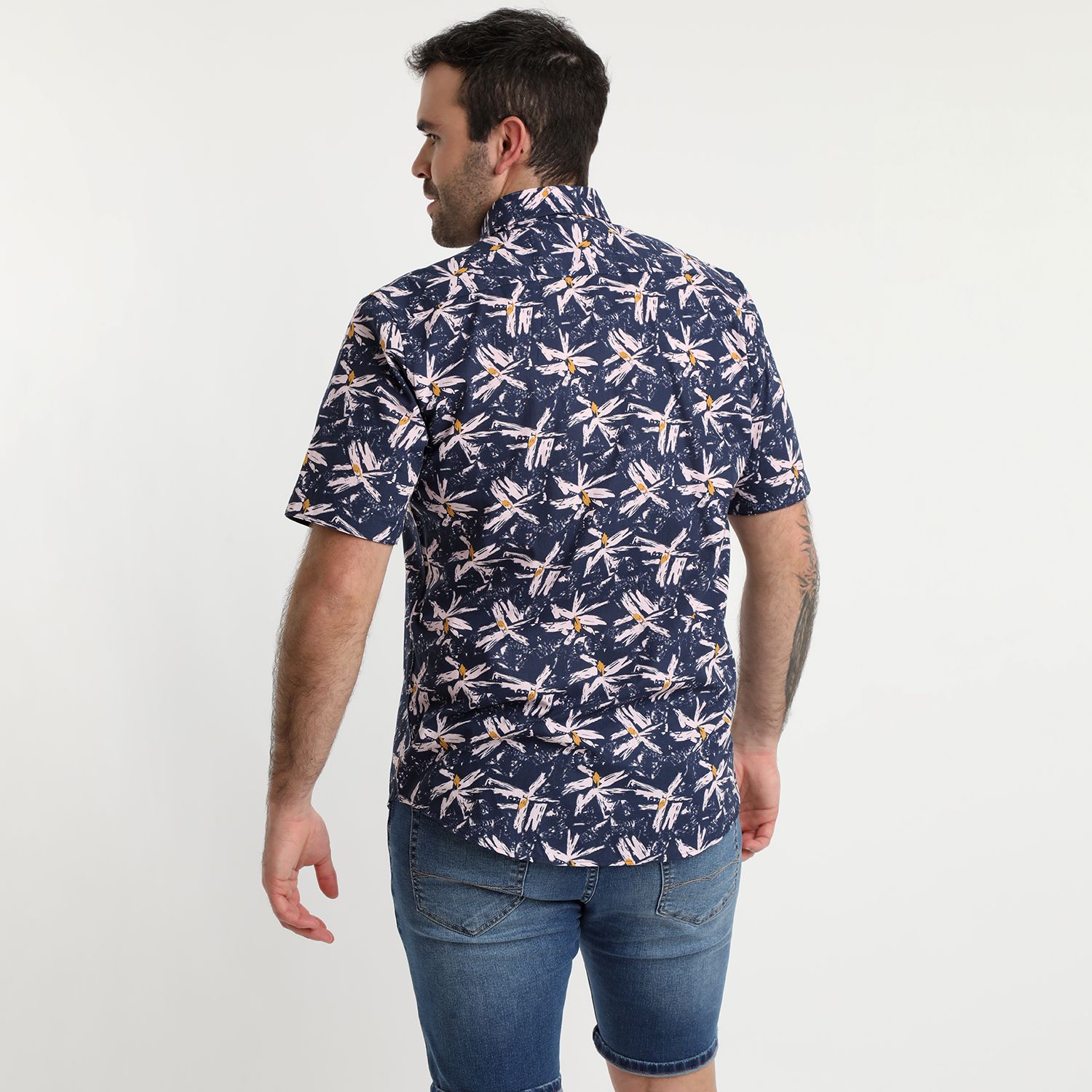 Camisa Estampada Algodón Mc