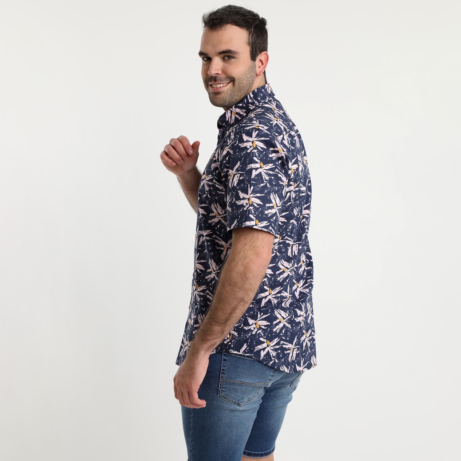 Camisa Estampada Algodón Mc