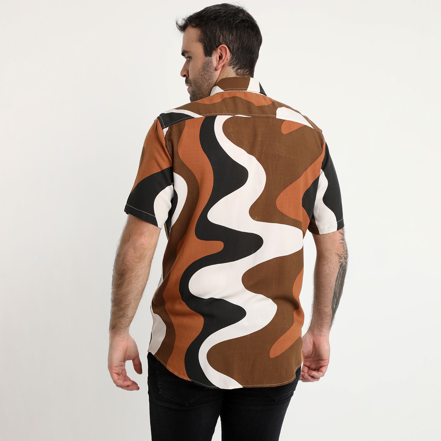 Camisa Guayabera Abstracta