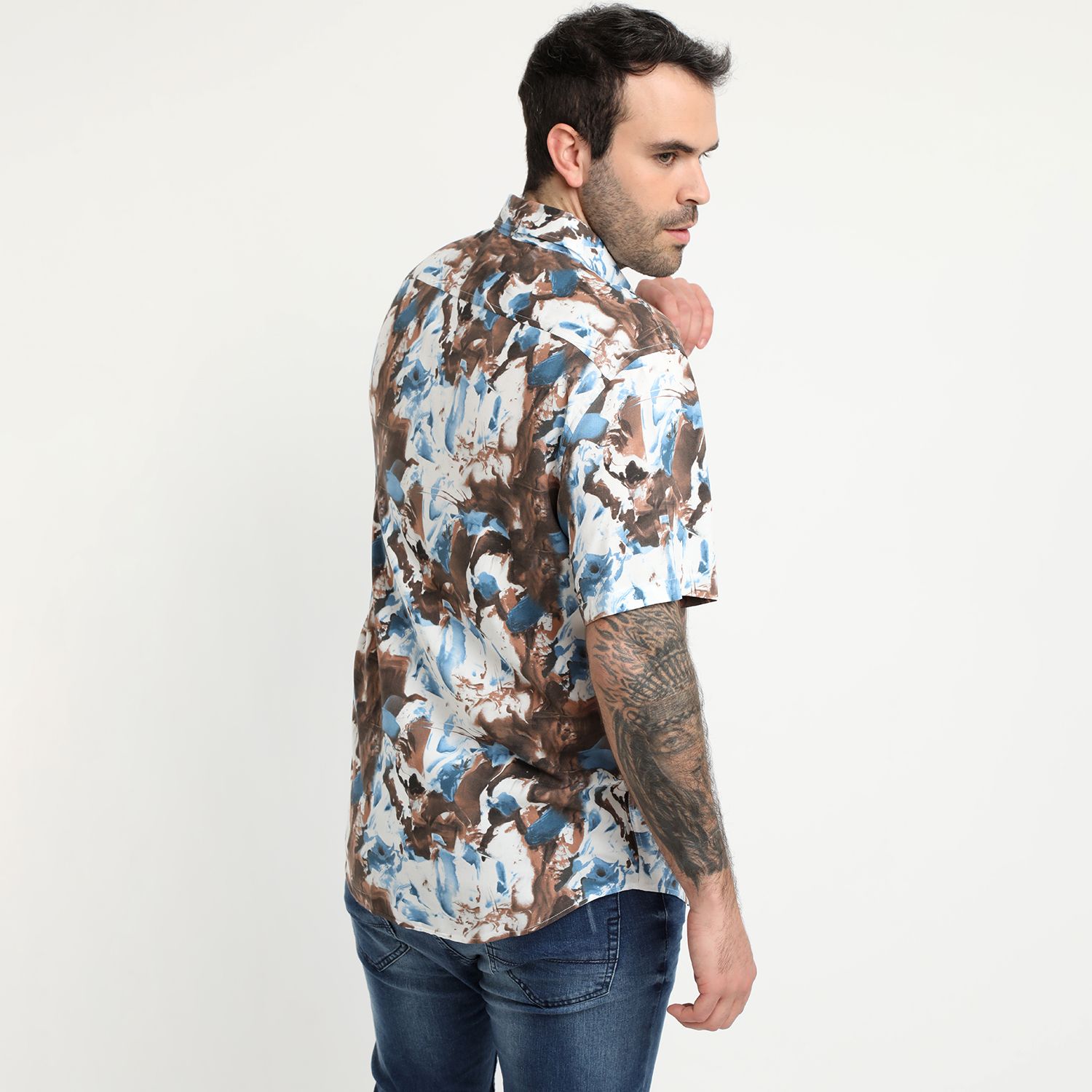Camisa Guayabera Abstracta