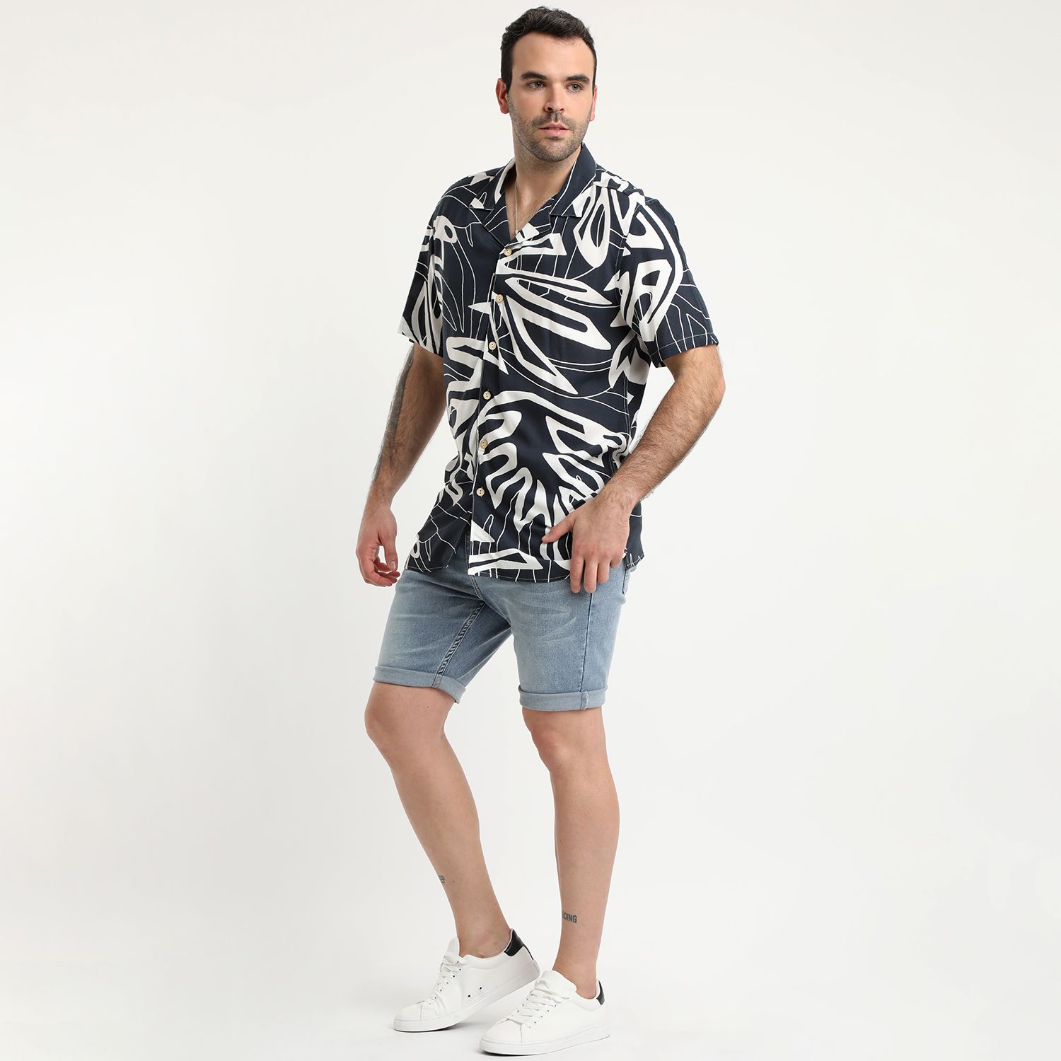 Camisa Guayabera Cuello Cubano Resort