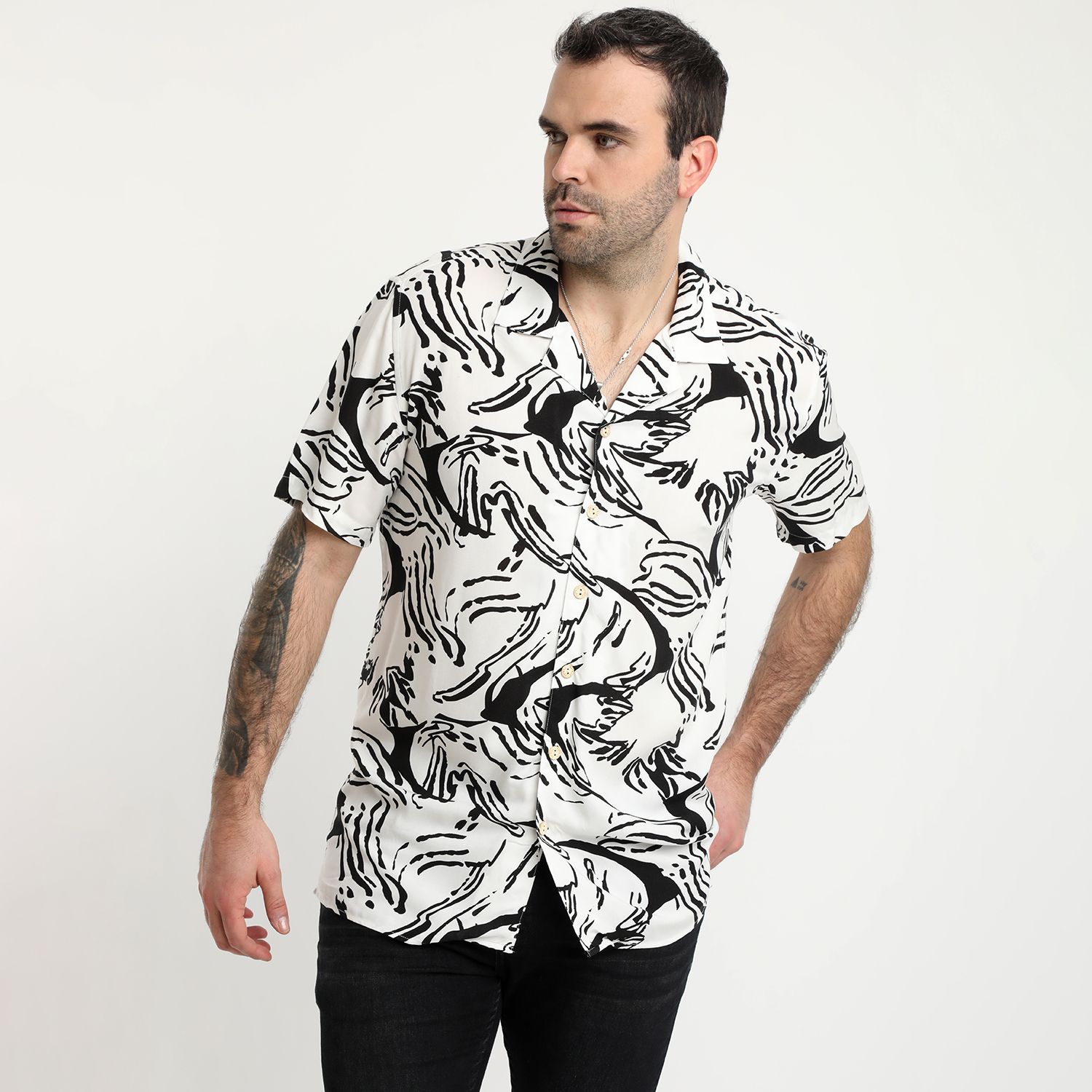 Camisa Guayabera Cuello Cubano Resort