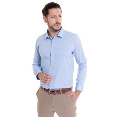 Camisa Lisa Básica Slim Fit