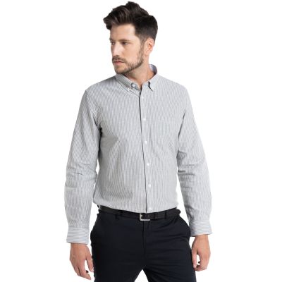 Camisa Oxford Listada Bergen